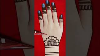 Easy Mehndi Design Full Hand shorts mehndi ytshorts mehndidesign [upl. by Worth652]