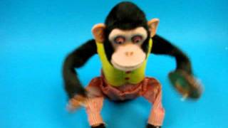 Musical Jolly Chimp by Daishin Japan No 7061 Monkey playing Cymbals Chatter Teeth [upl. by Asseniv768]