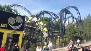 Alton Towers Resort  The Smiler roller coaster dueling [upl. by Forward]