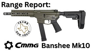 Range Report CMMG Banshee Mk10 10mm Pistol [upl. by Hobbie]