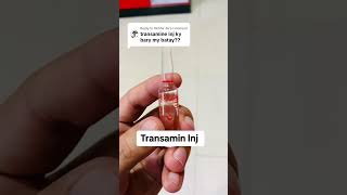 Transamin injection  Transamin inj uses and sideffects  Transamin inj dose  tranexamic acid inj [upl. by Hamlet]