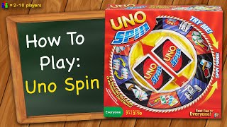 How to play Uno Spin [upl. by Franciscka213]