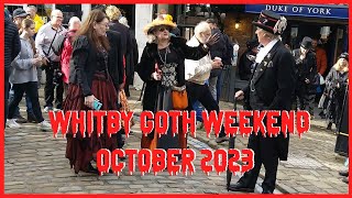 Whitby Goth Weekend WGW Part 2  27th  29th October 2023 [upl. by Nylrats]