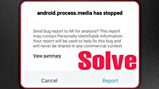 Android Process Media Keep Stopping Fix  Unfortunately Android Process media has Stopped [upl. by Atteloiv]