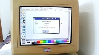 1988 Amstrad PC 8086 Windows 30 Test [upl. by Seen]