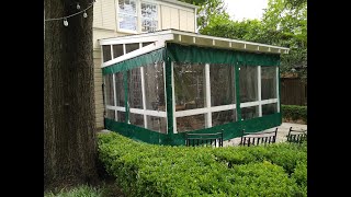 Clear Plastic Vinyl Enclosure Panels to Winterize Your Porch  Enclosure Guy [upl. by Singh]