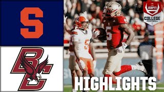 Syracuse Orange vs Boston College Eagles  Full Game Highlights  ESPN College Football [upl. by Llewol]