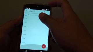 Google Nexus 5 How to Change Calendar Display to Day  Week [upl. by Shamrao]