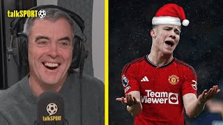 Man United Fan James Nesbitt Admits His Christmas Wish Is Ten Hags Team Dont Get RELEGATED 🙏😅 [upl. by Ettenom]