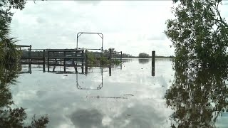 Flooding in Pemberton Creek following Hurricane Milton [upl. by Nerrag859]