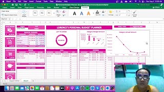 TUTORIAL Personal Budget Planner Excel Template lorencelaudeniodigital budgeting [upl. by Elades]