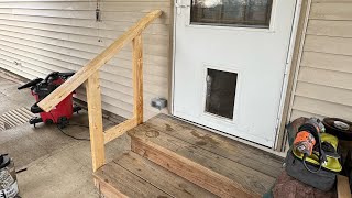 Handrail Installation handmade handrails diy [upl. by Tybie]