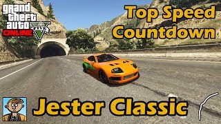 Fastest Sports Cars Jester Classic  GTA 5 Best Fully Upgraded Cars Top Speed Countdown [upl. by Newkirk]