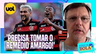 FLAMENGO TINHA RELAÇÃO DÍVIDA X RECEITA BEM PIOR QUE A DO CORINTHIANS HOJE DIZ MAURO CEZAR [upl. by Timmi]