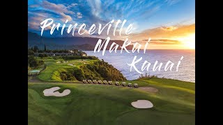 KAUAI HAWAII DRONE FOOTAGE Princeville Makai Golf Course [upl. by Lucic889]