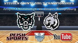 4ArkportCanaseraga Lady Wolves vs 2JasperTroupsburg Lady Wildcats Girls Varsity Basketball [upl. by Ahserkal]