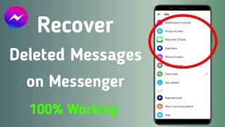 How To Recover Deleted Messages On Messenger 2024 Update  Recover Deleted Facebook Messages [upl. by Ragucci]