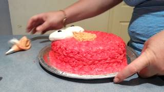 Easy DIY Cake Decor  Elmo cake [upl. by Aneele]