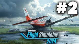 MICROSOFT FLIGHT SIMULATOR 2024 Career Mode Gameplay Walkthrough Part 2  TERRIBLE LANDING [upl. by Orion]