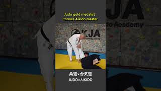 Judo gold medalist throws Aikido master [upl. by Eimile664]