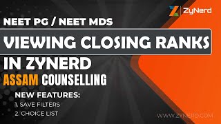 Assam State Closing Ranks  NEET PG 2024 [upl. by Aicilef]