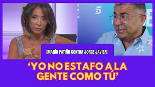 quotYo NO ESTAFO a la gente como Jorge Javierquot BRUTAL ATAQUE de Maria Patiño a Jorge Javier Vazquez [upl. by Myriam979]