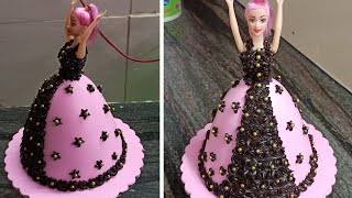 Chocolate Ganache Design Barbie Doll Cake  Barbie Doll Cake ideas [upl. by Lenny]