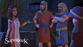 Superbook  Rahab and the Walls of Jericho Official Clip  Why did Rahab Protect the Spies [upl. by Alfons882]