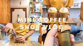 Mini Coffee Shop Vlog  coffee × decors × shakes × bean ud  9  cafetera [upl. by Adlez]