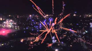 Oud en Nieuw 2015 Heerlen Drone fly Firework [upl. by Cheadle]