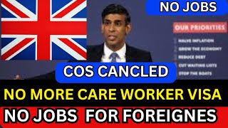 NO MORE CARE WORKERS SPONSORSHIP JOBS  UK Immigration [upl. by Lahcear]