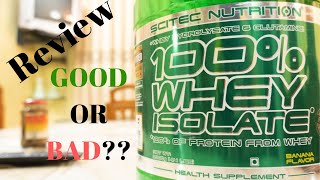 SCITEC NUTRITION 100Whey Isolate REVIEW Mixability and tasteGood or bad [upl. by Salb]