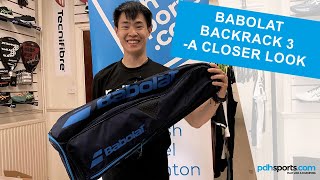 Babolat Backrack 3 Backpack review by pdhsportscom [upl. by Inttirb]