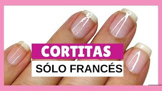 Manicure Francés en Uñas Cortas 2024Los Diseños de Uñas MÁS FÁCILES y ELEGANTES [upl. by Enilesor]