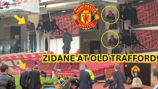 ZIDANES SHOCKING APPEARANCE AT OLD TRAFFORD A NEW ERA FOR MANCHESTER UNITED [upl. by Ocram]