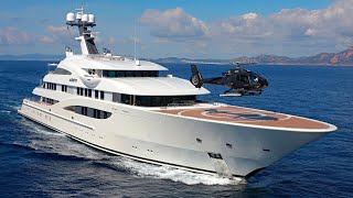 MY AMATASIA  85m27810quot Lurssen motor yacht with helipad built to PYC  Superyacht Tour [upl. by Aliwt]