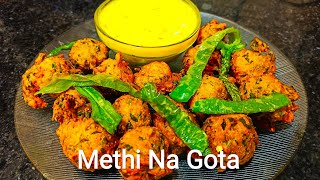 Gujarati methi Na Gota With Kadhi Rajasthani Style [upl. by Rebme83]