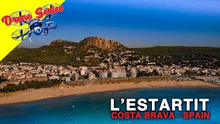 Estartit  Drone Series  The Costa Brava Spain  Beach Harbor Roca Maura and Castell de Montgri [upl. by Htnicayh108]