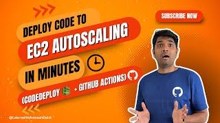 Deploy code to EC2 Autoscaling in minutes using CodeDeploy and Github Actions  AWS Tutorial  EC2 [upl. by Aivilo]