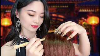 ASMR Chinese Acupoint Scalp Massage and Herbal Treatment [upl. by Tobe]