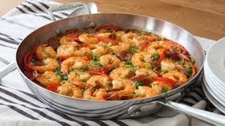 Quick amp Easy Paella  Oven Baked Sausage amp Shrimp Paella Recipe [upl. by Hyrup]