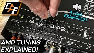 Amplifier Tuning Settings How To  Gain Crossovers Bass Boost [upl. by Francoise]