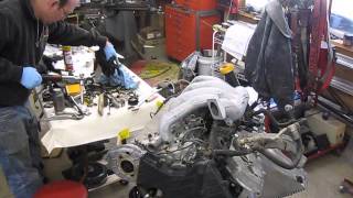 Porsche 944 engine assembly [upl. by Arodnahs]