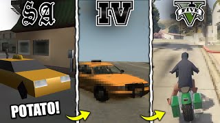 MOST POTATO Graphics in GTA Games GTA 3 → GTA 5 [upl. by Anomer]