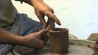 How to facet pottery Extra Wide Facets  from Square to Round [upl. by Mufinella]