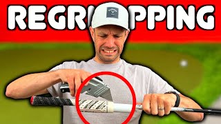 How to REGRIP YOUR GOLF CLUBS at home  Quick 2 Minute Tutorial [upl. by Anassor]