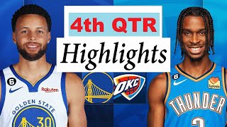 Golden State Warriors vs Oklahoma City Thunder Highlights 4thFinal  Nov 3 2023 NBA Season [upl. by Esilec]