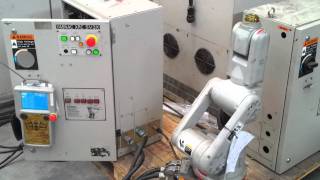 Motoman SV3X HP3 industrial robot  XRC controller in eurobots [upl. by Alene933]