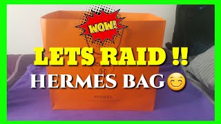 Lets raid  Hermes Bag  Guess what inside it [upl. by Malas298]