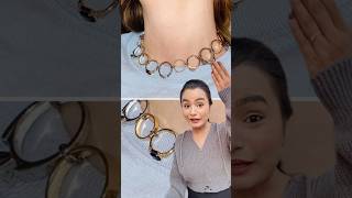 DIY Ring Choker 😱 crafteraditi handmade choker diy shorts diyjewelry ​⁠CrafterAditi [upl. by Ecurb]